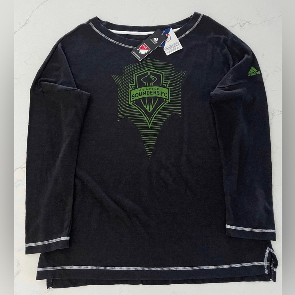 Adidas Seattle Sounders FC Long Sleeve T-Shirt Women's size 2XL
